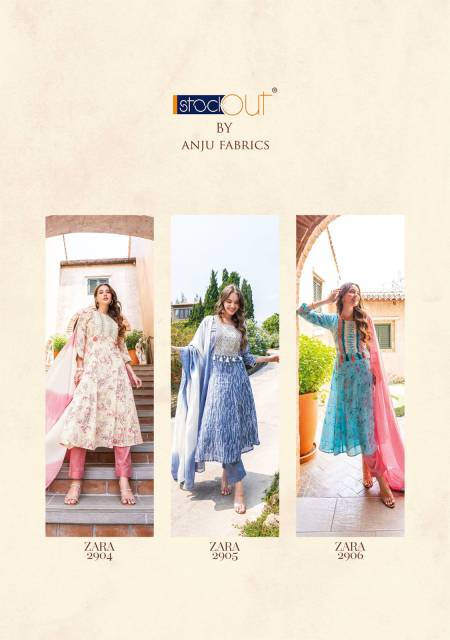 Af Zara Vol 3 By Anju Fabrics Designer Salwar Suit Catalog
